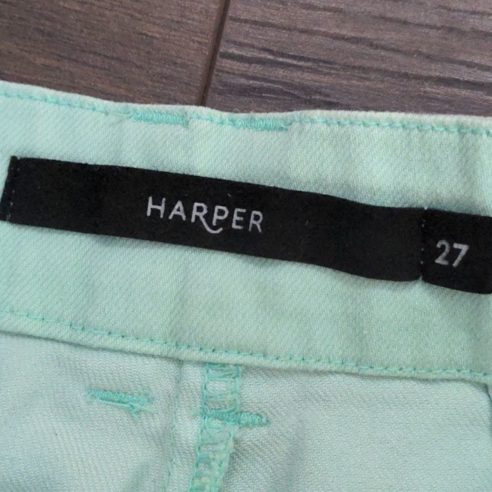 Harper Minty Blue Shorts Size 27 - Picture 3 of 10